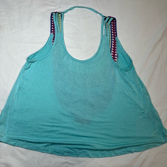 Bundle of 2 Beach Tops - Green Flowy Shirt Size Small - Floral Bandeau Medium - Picture 11 of 12